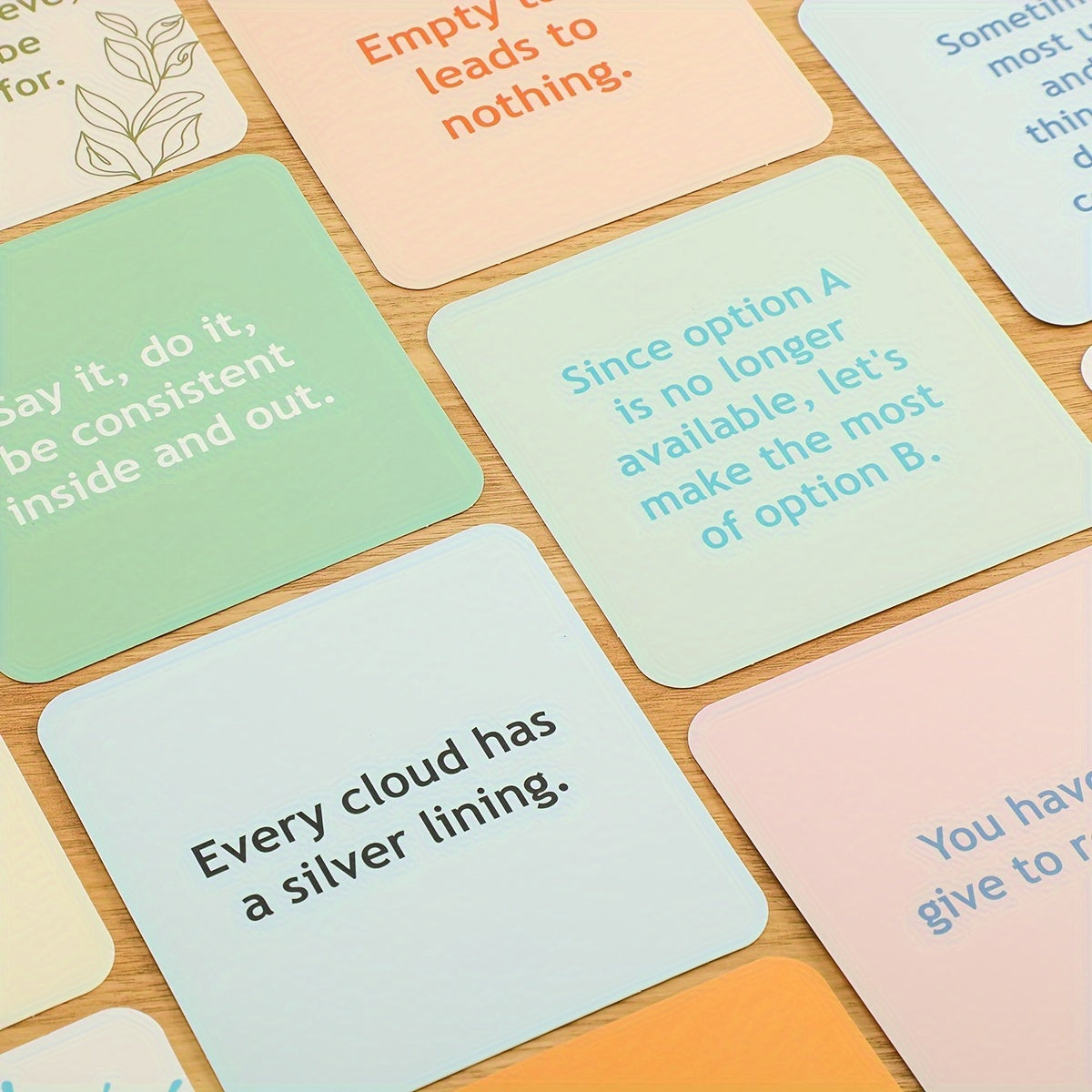 50 Cards with positive messages to brighten every moment