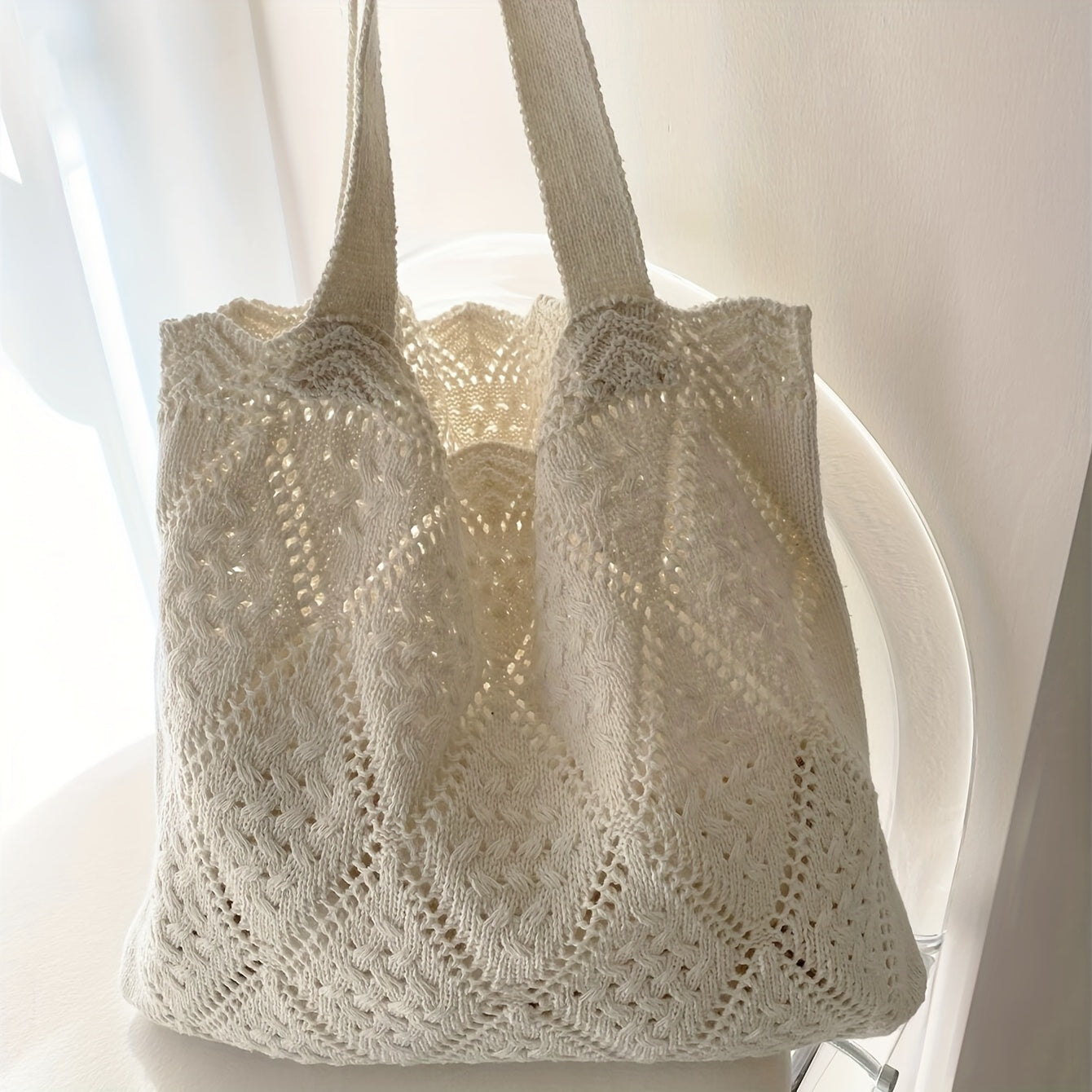 Crochet tote bag