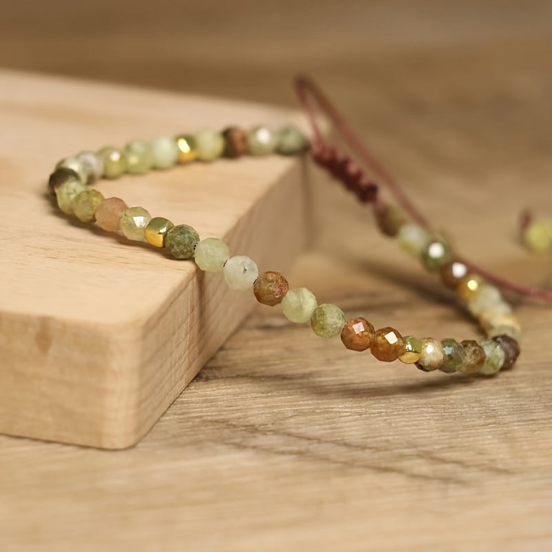 Natural stone beaded bracelet