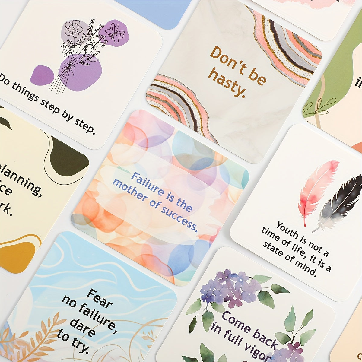 50 Cards with positive messages to brighten every moment