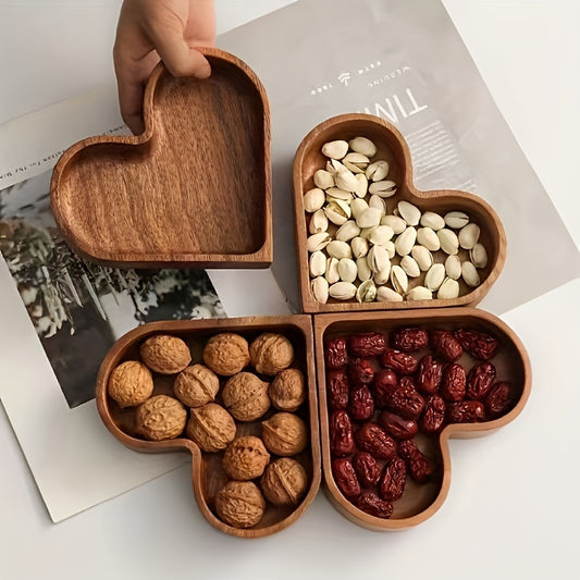 Art deco wooden heart shaped Tray