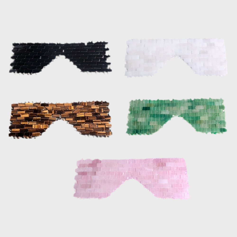 Crystal Eye Mask for Eye Relaxation and Skin Massage,