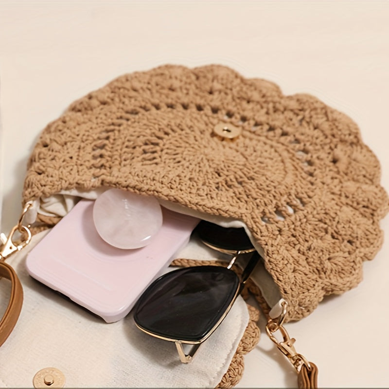 Crossbody woven bag