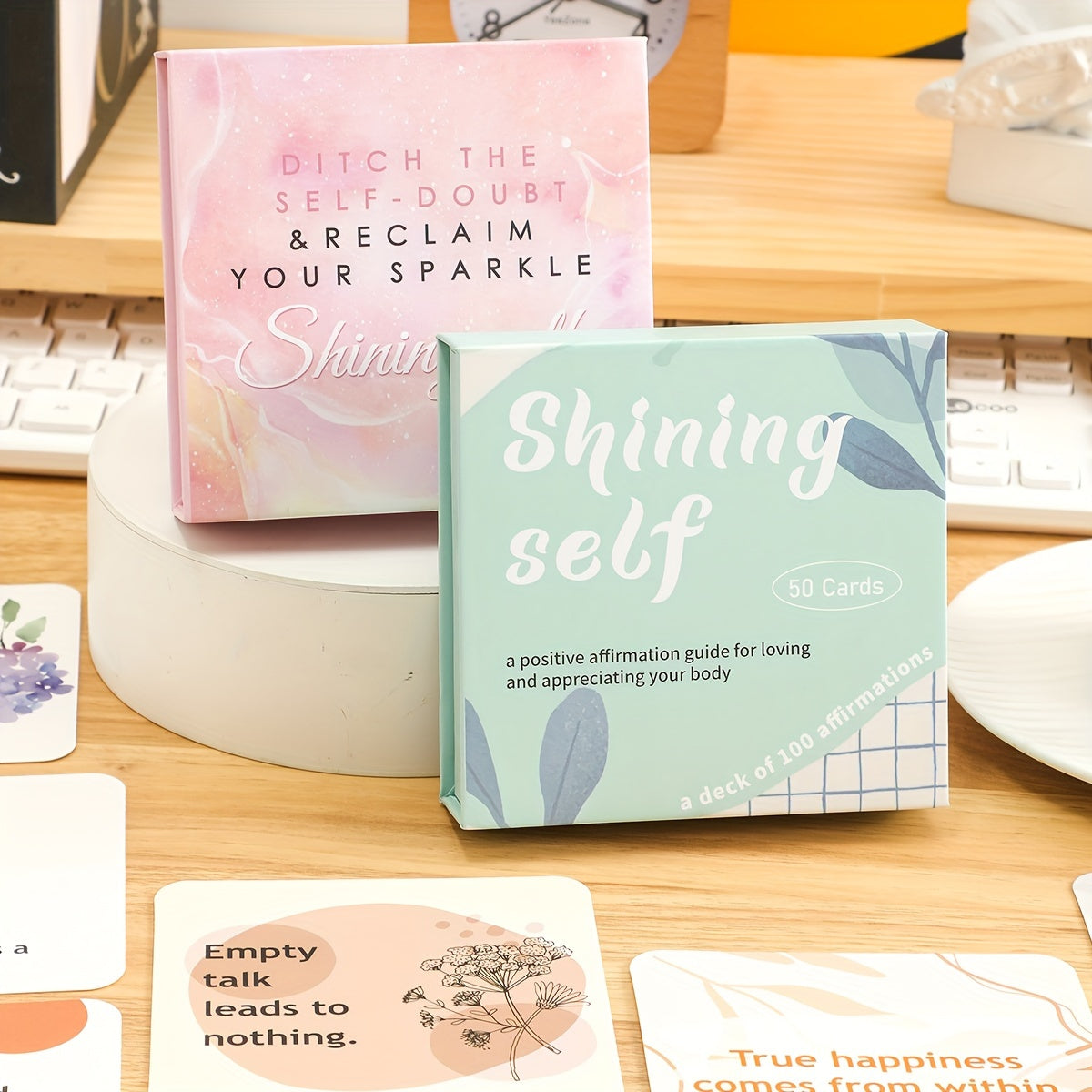 50 Cards with positive messages to brighten every moment