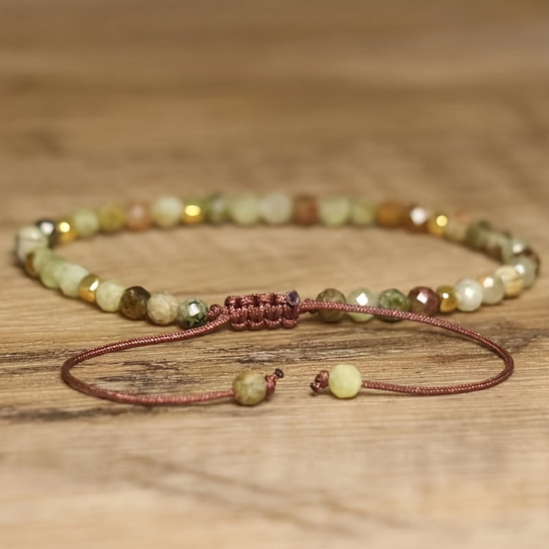 Natural stone beaded bracelet