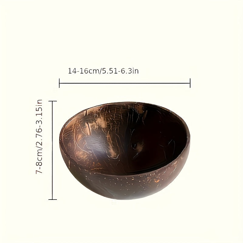 Coconut Bowl and Coconut Wood Spoon